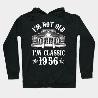 66 Year Old Vintage 1956 Classic Car 66th Birthday Gifts Hoodie